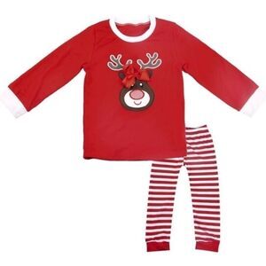 NEW Girl’s Christmas Deer Pajama Set